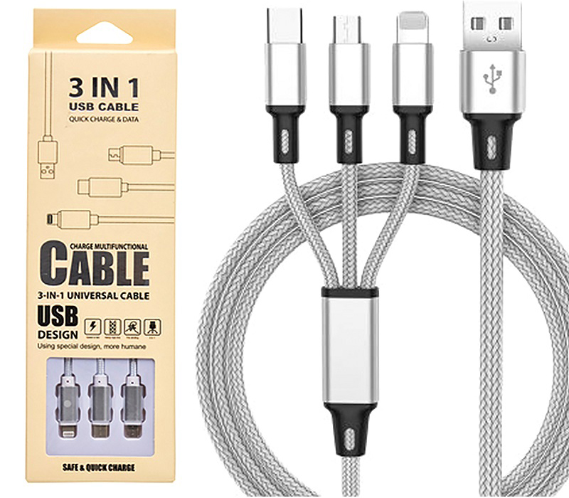 Кабель USB для телефона 3в1