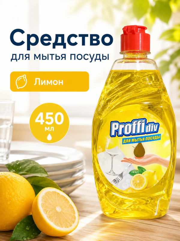 Proffidiv средство для посуды Лимон 450мл
